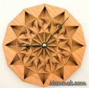 ساعت دیواری چوبی