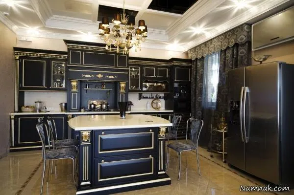 مدل جدید کابینت سفید مشکی منبران کابینت سفید مشکی