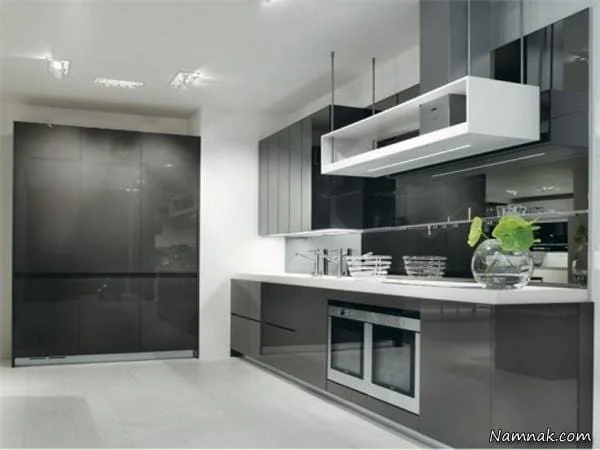 طرح جدید کابینت سفید مشکی کابینت سفید مشکی