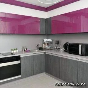 کابینت دو رنگ