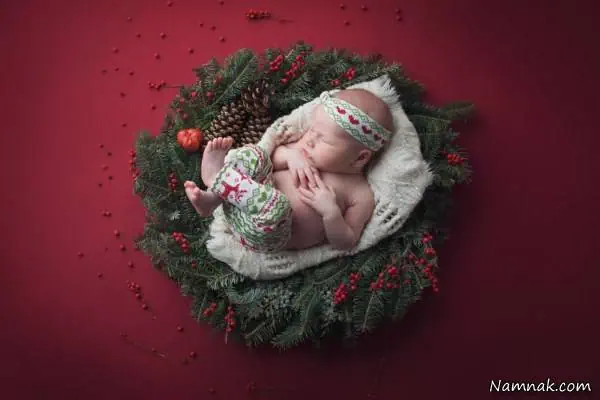 عکس نوزاد تازه متولد شده در بیمارستان