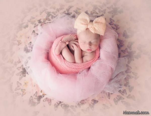 عکس نوزاد تازه متولد شده در بیمارستان
