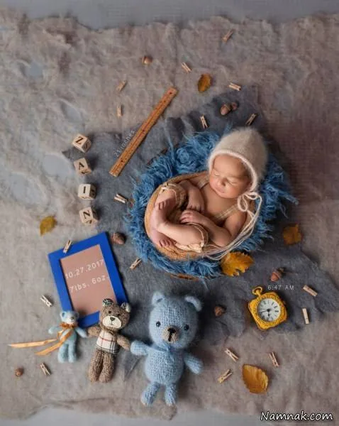 عکس نوزاد تازه متولد شده در بیمارستان