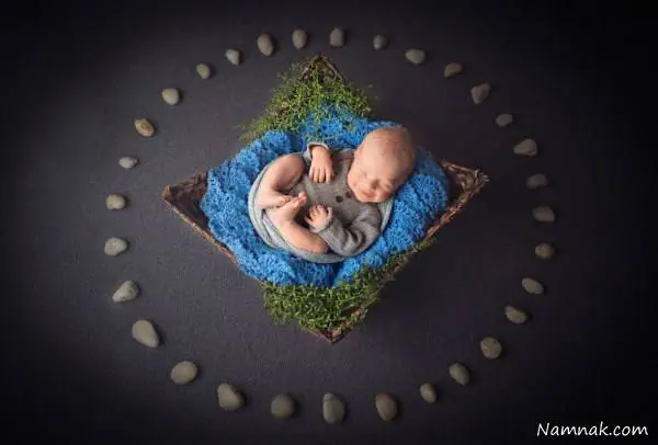 عکس نوزاد تازه متولد شده در بیمارستان