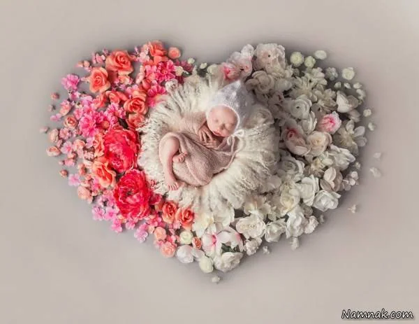 عکس نوزاد تازه متولد شده در بیمارستان
