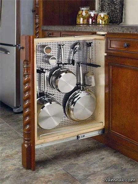 چیدمان داخلی کابینت آشپزخانه 