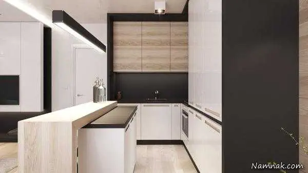 دیوارپوش چوبی آشپزخانه دیوارپوش چوبی