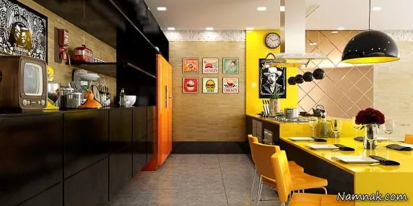 کابینت زرد