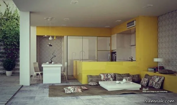 کابینت زرد