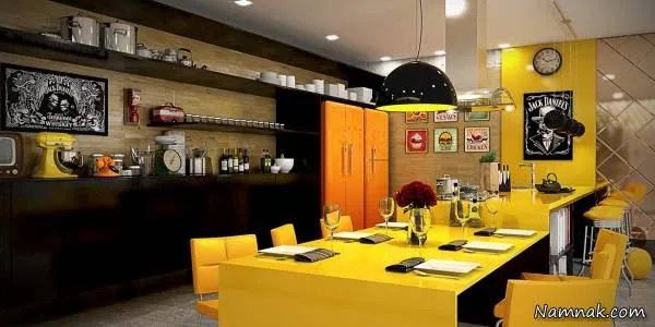 کابینت زرد
