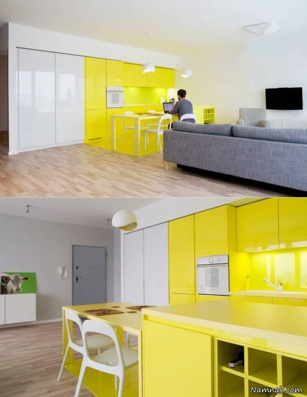 کابینت زرد