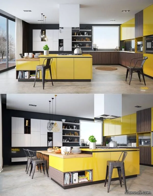 کابینت زرد