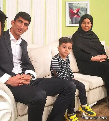 بیرانوند و پسر و همسرش