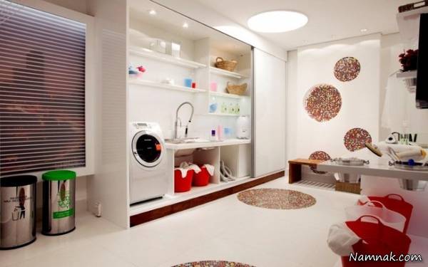  طراحی اتاق لباسشویی