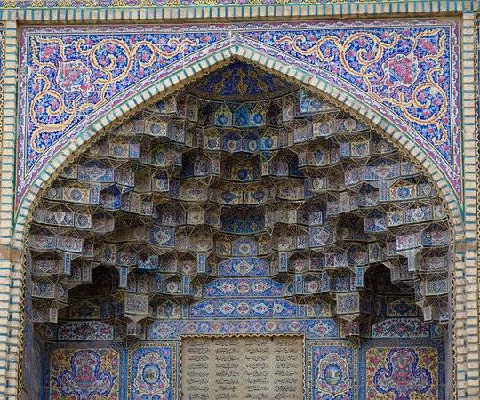 طراحی مسجد نصیرالملک شیراز