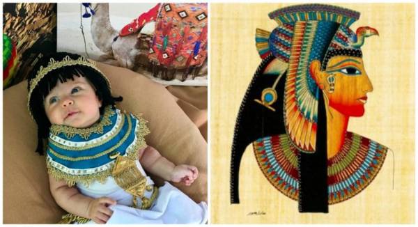 نوزاد و لباس های مصری