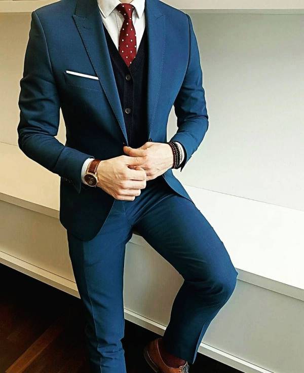 کت و شلوار سرمه ای