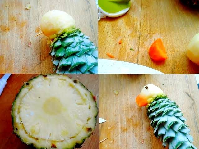 ساخت طوطی با آناناس