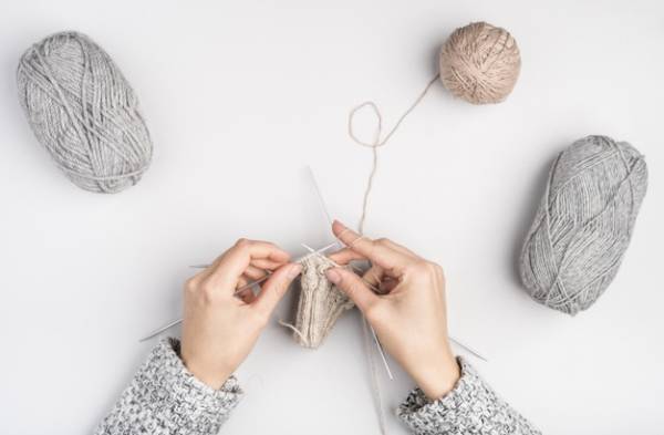 آموزش بافت کلاه با دو میل آموزش بافتنی