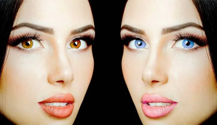 روشن کردن رنگ چشم ها