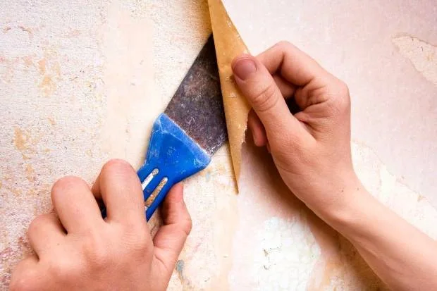 جدا کردن کاغذ دیواری