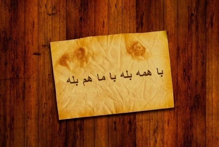 ضرب المثل با همه بله با من هم بله 
