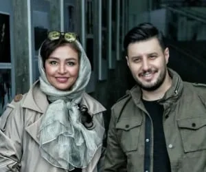 جواد عزتی و همسرش