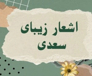 شعر سعدی